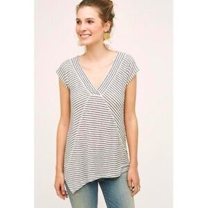 Anthropologie Akemi + Kin Asymmetrical V-Neck Top
